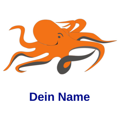 Rückendruck Blau - Men's Zip Hoody   OCS Blended & RCS Design