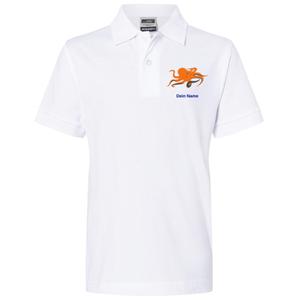 Rückendruck Blau - Classic Polo Junior Miniaturansicht