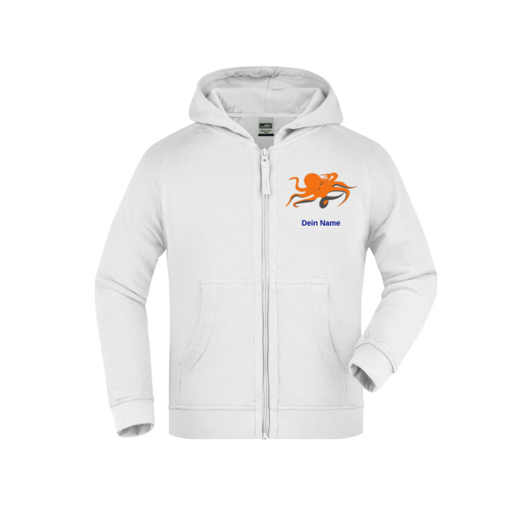 Rückendruck Blau - Hooded Jacket Junior Miniaturansicht