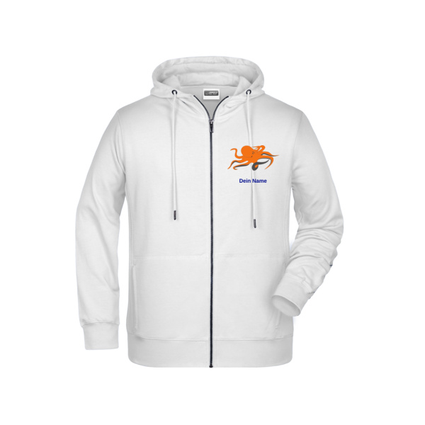 Rückendruck Blau - Men's Zip Hoody   OCS Blended & RCS Miniaturansicht