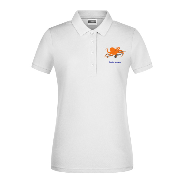 Rückendruck Blau - Ladies' Basic Polo   OCS Standard Miniaturansicht