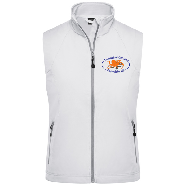 Brustdruck dunkel - Ladies' Softshell Vest Miniaturansicht